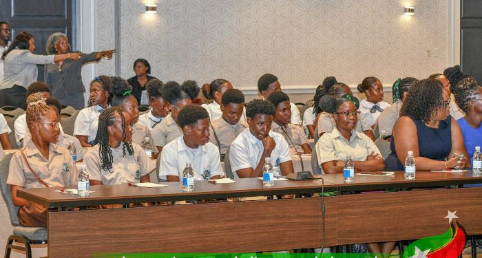 YOUTHS LEND THEIR VOICES AND SHARE IDEAS THAT COULD HELP IN THE TRANSFORMATION OF ST. KITTS AND NEVIS INTO A SUSTAINABLE ISLAND STATE