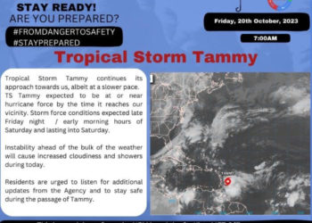 GOVERNMENT OF ST. KITTS AND NEVIS ANNOUNCES EARLY CLOSURE OF OPERATIONS AHEAD OF TROPICAL STORM TAMMY