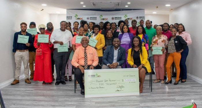 FORTY SMALL BUSINESS ENTREPRENEURS IN ST. KITTS AND NEVIS AWARDED WITH 40/40 BOOSTER GRANT