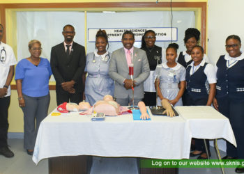 Prime Minister Hon. Dr. Terrance Drew Boosts Nursing Education at Clarence Fitzroy Bryant College with Vital Equipment Donation