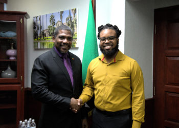 Prime Minister Drew Honours UWI Valedictorian, Mr. Kiandre Weekes with Scholarship