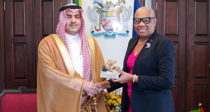AMBASSADOR OF THE KINGDOM OF SAUDI ARABIA PRESENTS CREDENTIALS TO ST. KITTS AND NEVIS