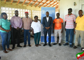 FARMERS IN ST. KITTS BEING EQUIPPED WITH TOOLS AND EQUIPMENT THAT PROMOTE THE EFFECTIVE AND EFFICIENT USE OF WATER ON THEIR FARMS