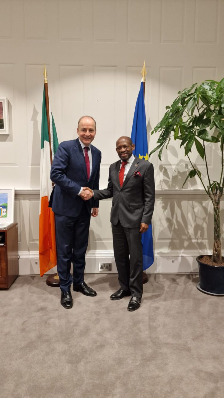 FOREIGN MINISTER DR. DENZIL DOUGLAS CONCLUDES VISIT TO DUBLIN WITH PRODUCTIVE TALKS