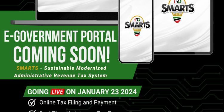 TAX ADMINISTRATION SYSTEM “SMARTS AND E-GOVERNMENT PORTAL” TO GO LIVE JANUARY 2024