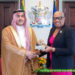 AMBASSADOR OF THE KINGDOM OF SAUDI ARABIA PRESENTS CREDENTIALS TO ST. KITTS AND NEVIS