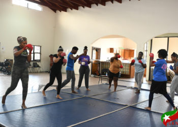 WOMEN LEARN KARATE TO DEFEND AGAINST DOMESTIC VIOLENCE