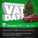 NEW OPPORTUNITY FOR EXCEPTIONAL SAVINGS WITH DISCOUNTED VAT RATE DAYS ON DECEMBER 15 AND 16, 2023