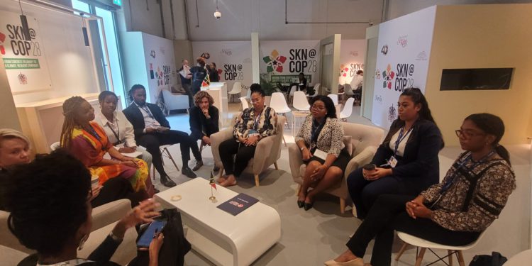 THE VOICE OF THE FUTURE TAKES CENTER STAGE AT COP28 AT SAINT KITTS AND NEVIS’ PAVILION