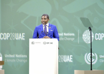Prime Minister of Saint Kitts and Nevis Hon. Dr. Terrance Drew COP28 Climate Action Summit Session “Fast-tracking the Just, Equitable & Orderly Energy Transition”