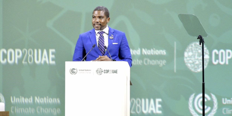 Prime Minister of Saint Kitts and Nevis Hon. Dr. Terrance Drew COP28 Climate Action Summit Session “Fast-tracking the Just, Equitable & Orderly Energy Transition”