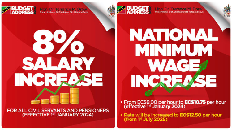 GOVERNMENT OF ST. KITTS AND NEVIS IMPLEMENTS CONTRIBUTORY PENSION PLAN AND SALARY INCREASE EFFECTIVE JANUARY 01, 2024
