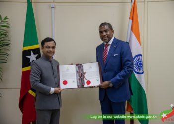 Newly Appointed High Commissioner of India Meets Prime Minister of Saint Kitts and Nevis