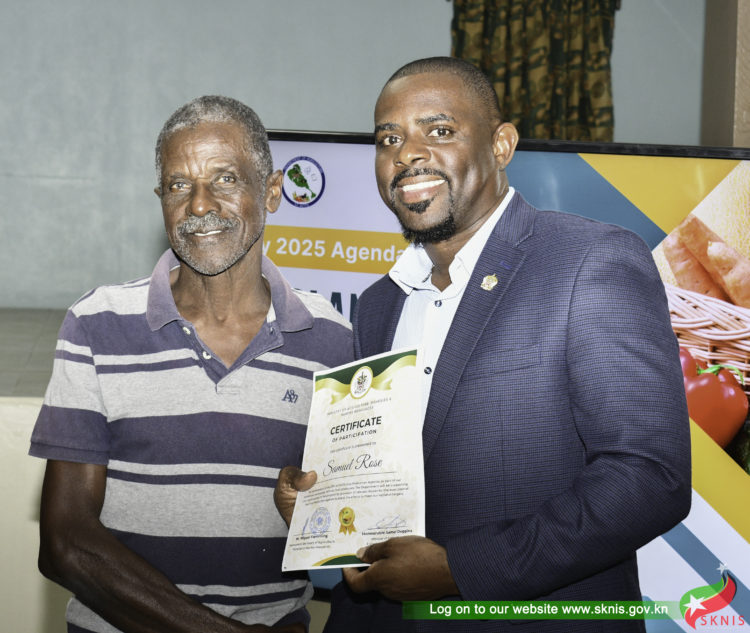 CROP FARMERS IN ST. KITTS PARTNER WITH THE MINISTRY OF AGRICULTURE TO ACHIEVE THE AMBITIOUS 25 BY 25 AGENDA GOAL