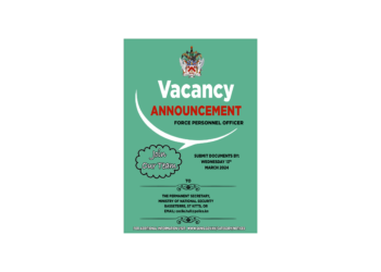 VACANCY NOTICE – FORCE PERSONNEL OFFICER (FPO)