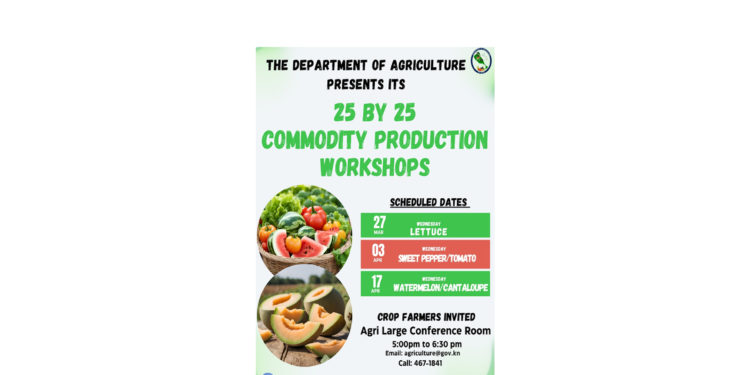 CROP FARMERS INVITED TO 25 BY 25 CROP COMMODITIES PRODUCTION WORKSHOPS