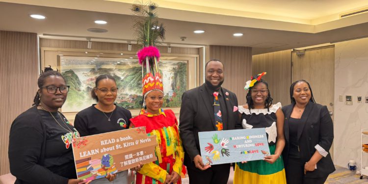 Embassy of Saint Kitts and Nevis in Taiwan Spreads ‘SKNLOVE’ with Third Book Donation
