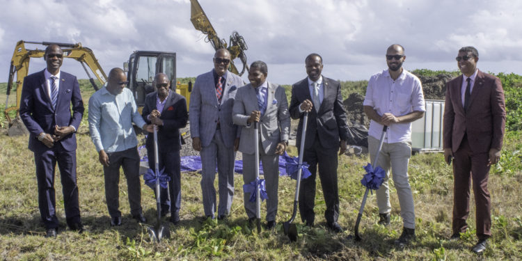 GOVERNMENT OF ST. KITTS AND NEVIS TURNS SOD FOR THE CONSTRUCTION OF A DESALINATION PLANT AT CANADA ESTATE