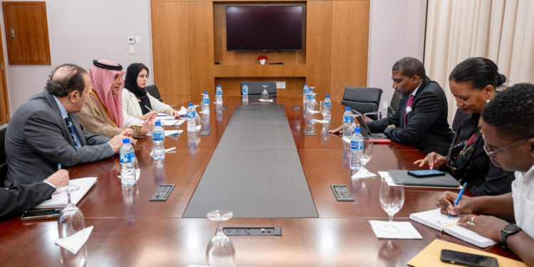 Prime Minister of Saint Kitts and Nevis Holds Bilateral Talks with Minister of State of Foreign Affairs of the Kingdom of Saudi Arabia at the CARICOM Heads Conference