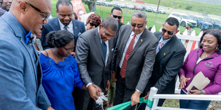 Prime Minister Hon. Dr. Terrance Drew Celebrates Handover of Climate-Smart Home in Conaree
