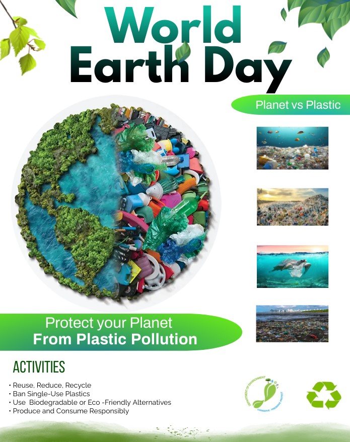 World Earth Day Plastic vs SKNIS