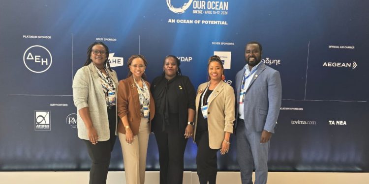 St Kitts and Nevis talks Plastic Pollution and Marine Biodiversity Protection at Our Oceans Conference in Greece