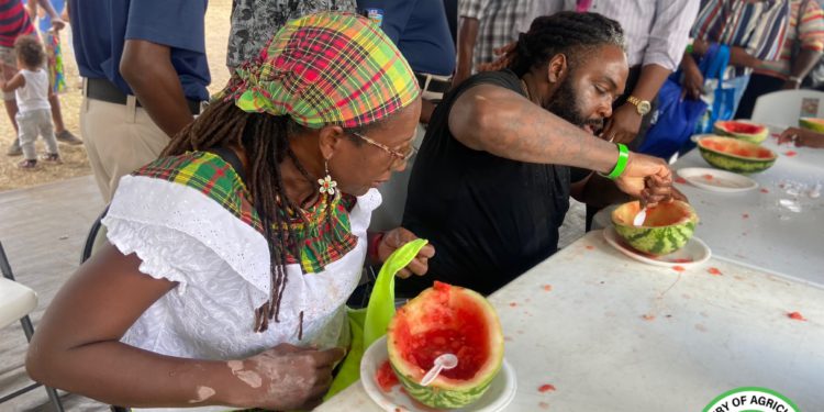 WATERMELON EATING COMPETITION & ROAST CORN EATING CONTEST TO PROMOTE CONSUMPTION OF LOCAL PRODUCE AT 2024 AGRICULTURE OPEN DAY