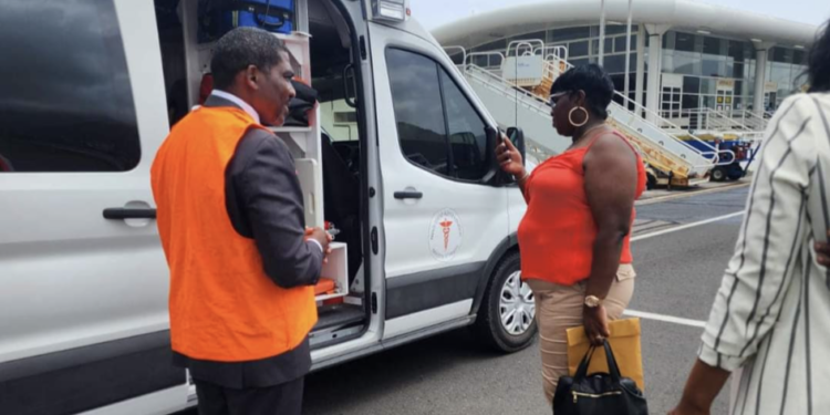 Prime Minister The Honourable Dr. Terrance Drew Visits RLB International Airport to Extend Support to Kevon Woode and Family