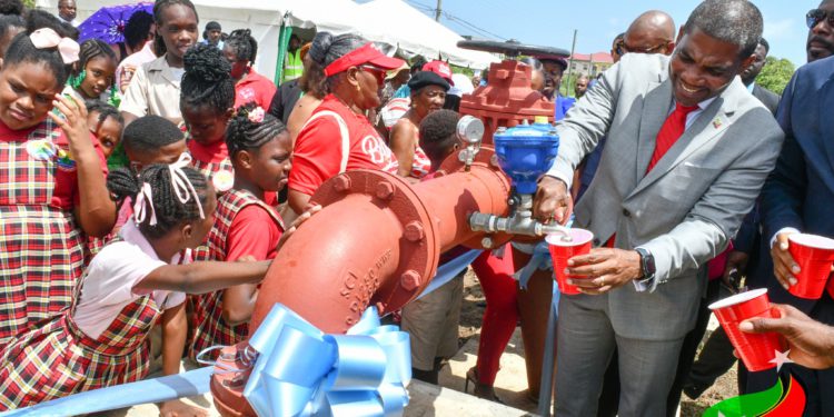 24-HOUR WATER SERVICE RETURNS TO CAYON AND NEIGHBOURING COMMUNITIES WITH THE COMMISSIONING OF THE NEW WATER WELL AT CABBAGE TREE