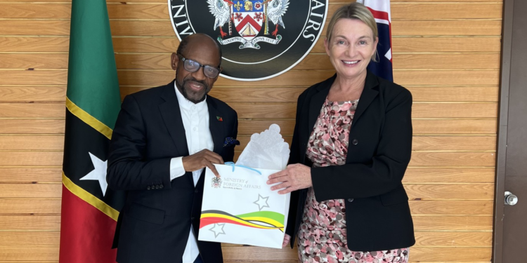 Australian High Commissioner, H.E. Sonya Koppe, pays Courtesy Call on Foreign Minister, Dr. Denzil Douglas