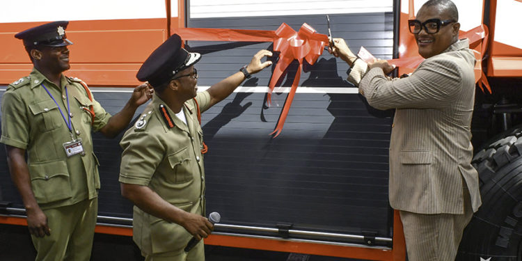 STATE-OF-THE-ART FIRE APPLIANCE COMMISSIONED AND ADDED TO FLEET AT R.L.B. INTERNATIONAL