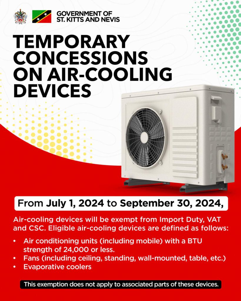TEMPORARY CONCESSIONS ON AIR-COOLING DEVICES