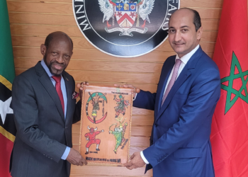 His Excellency Mohammed Methqal Ambassador Director General of the Moroccan Agency for International Cooperation (AMCI) pays Courtesy Call on the Rt. Hon. Dr. Denzil Douglas, Minister of Foreign Affairs et al