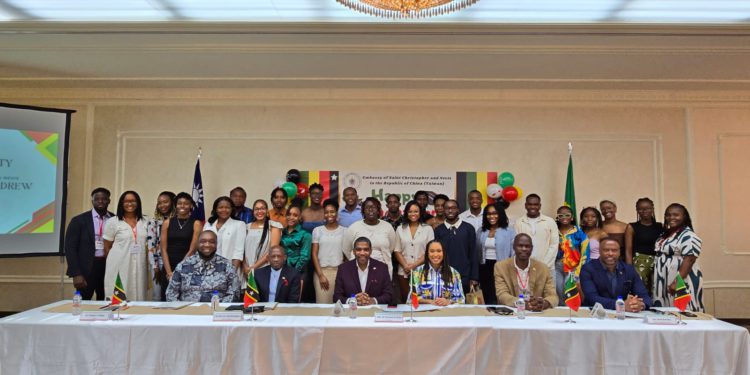 NATIONALS LIVING AND STUDYING IN TAIWAN ENGAGE WITH VISITING DELEGATION FROM ST. KITTS AND NEVIS