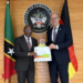 German Ambassador His Excellency Dr. Christophe EickDiscusses Bilateral Cooperation with Minister of Foreign Affairs the Rt. Hon. Dr. Denzil Douglas