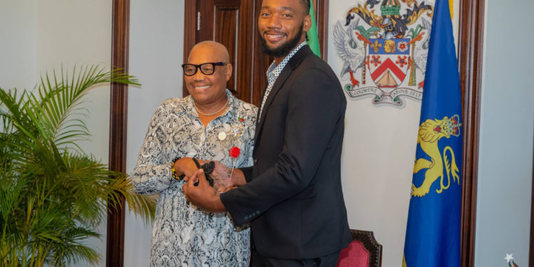 MIKYLE LOUIS HONOURED WITH CEREMONY AT GOVERNMENT HOUSE