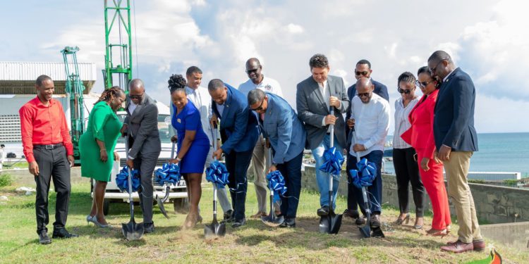 GOVERNMENT TAKES ANOTHER STEP IN ADDRESSING WATER ISSUES WITH THE GROUNDBREAKING FOR A TWO-MILLION GALLON PER DAY DESALINATION PLANT
