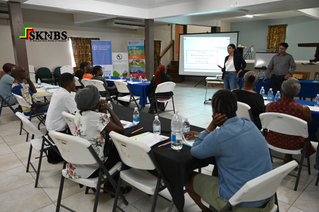 WEEK-LONG TRAINING ON GOOD MANUFACTURING PRACTICES HELD FOR AGROPROCESSORS IN ST. KITTS AND NEVIS