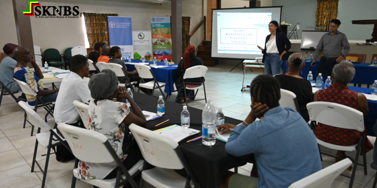 WEEK-LONG TRAINING ON GOOD MANUFACTURING PRACTICES HELD FOR AGROPROCESSORS IN ST. KITTS AND NEVIS