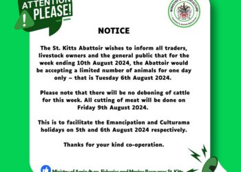 ST KITTS ABATTOIR CLOSURE NOTICE