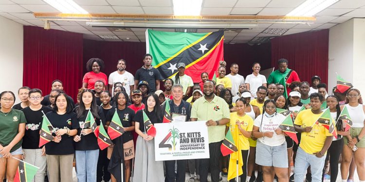 Saint Kitts and Nevis Nationals in Taiwan Celebrate Independence 41 with Church Service and Sports Day