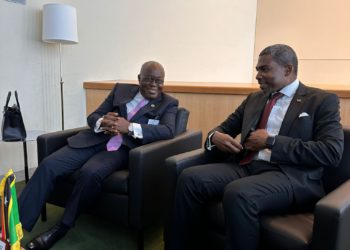 PRIME MINISTER DR. DREW AND SENIOR MINISTER DR. DOUGLAS HOLD BILATERAL TALKS WITH PRESIDENT OF GHANA