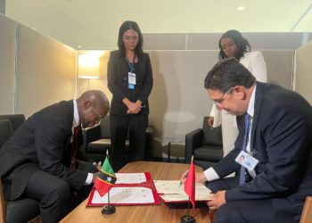 MINISTER OF FOREIGN AFFAIRS, DR. DENZIL DOUGLAS SIGNS ROADMAP OF COOPERATION WITH MOROCCO 