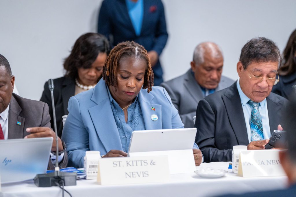 SENATOR DR. CLARKE REPRESENTS ST. KITTS AND NEVIS AT AOSIS BREAKFAST MEETING, ADOPTION OF AOSIS CALL TO ACTION