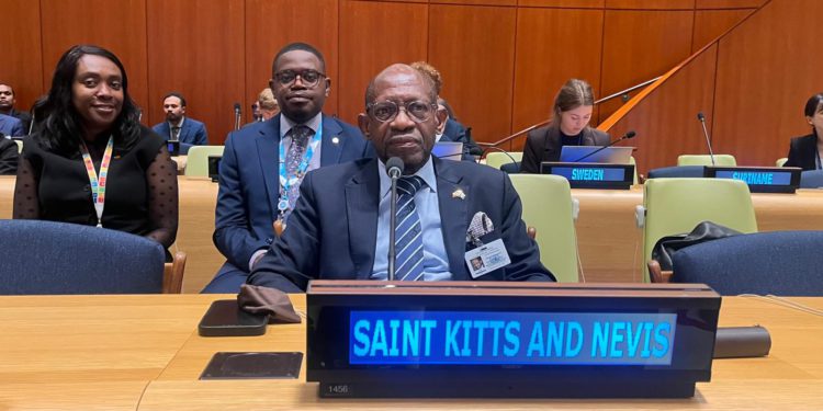 ST. KITTS AND NEVIS DELIVERS CARICOM STATEMENT AT THE UNITED NATION ADDRESSING SEA LEVEL RISE