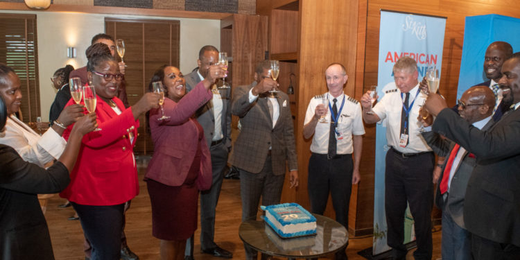 PRIME MINISTER DR. DREW LAUDS AMERICAN AIRLINES FOR ITS UNBROKEN 20-YEAR RELATIONSHIP WITH ST. KITTS AND NEVIS