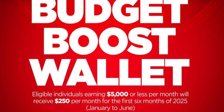 ELIGIBLE CITIZENS TO RECEIVE FINANCIAL ASSISTANCE IN THE FIRST HALF OF 2025 THROUGH THE GOVERNMENT’S BUDGET BOOST WALLET INITIATIVE