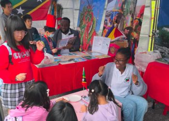 Children learn and read about Saint Kitts and Nevis at Reading Festival in Taipei