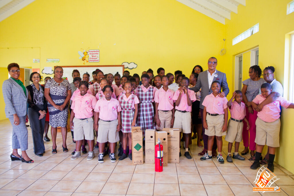 MOE CONTINUES DISTRIBUTION OF FIRE EXTINGUISHERS TO VARIOUS SCHOOLS IN ST. KITTS