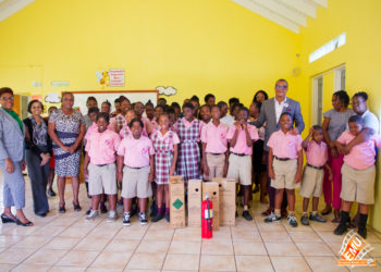 MOE CONTINUES DISTRIBUTION OF FIRE EXTINGUISHERS TO VARIOUS SCHOOLS IN ST. KITTS